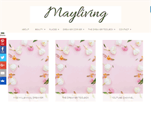 Tablet Screenshot of mayliving.com